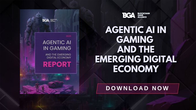 BGA 2026 Agentic AI in Gaming and the Emerging Digital Economy Report cover — click to read the report.