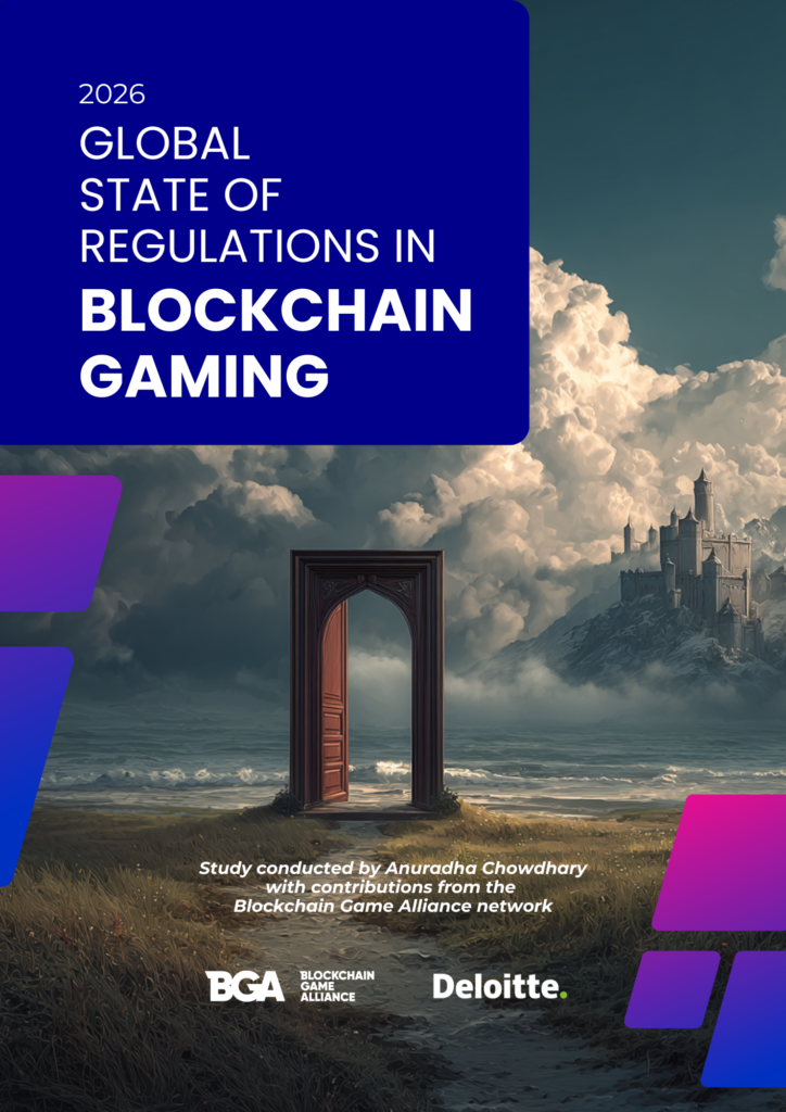 BGA 2026 Global State of Regulations in Blockchain Gaming report cover — click to read the report.
